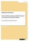 Director' Remuneration and Performance in the Big Four Australian Banks