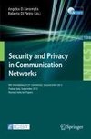 Security and Privacy in Communication Networks