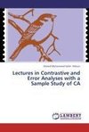 Lectures in Contrastive and Error Analyses with a Sample Study of CA