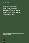 Die causa im französischen und deutschen Zivilrecht