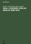 Paul Cassirer Verlag Berlin 1898-1933