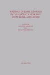 Writings of Early Scholars in the Ancient Near East, Egypt, Rome, and Greece