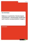 Faktionen in politischen Parteien Japans und Südkoreas - Charakteristika, Funktionen und Ursachen innerparteilicher Gruppen