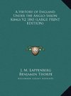 A History of England Under the Anglo-Saxon Kings V2 1845 (LARGE PRINT EDITION)