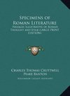 Specimens of Roman Literature