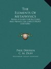 The Elements Of Metaphysics