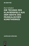 Die Technik des Klavierspiels aus dem Geiste des musikalischen Kunstwerkes