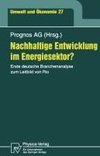 Nachhaltige Entwicklung im Energiesektor?