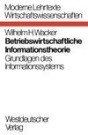 Betriebswirtschaftliche Informationstheorie