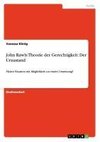 John Rawls Theorie der Gerechtigkeit: Der Urzustand