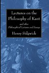 Lectures on the Philosophy of Kant