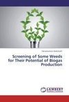 Screening of Some Weeds for Their Potential of Biogas Production