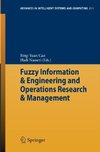 Fuzzy Information & Engineering and Operations Research & Management