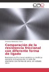 Comparación de la resistencia friccional con diferente forma de ligado