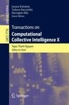 Transactions on Computational Collective Intelligence X