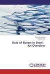 Role of Boron in Steel :   An Overview