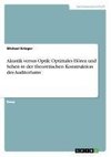 Akustik versus Optik: Optimales Hören und Sehen in der theoretischen Konstruktion des Auditoriums