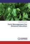 Farm Management For Distance Education