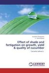 Effect of shade and fertigation on growth, yield & quality of cucumber