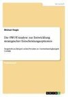 Die SWOT-Analyse zur Entwicklung strategischer Entscheidungsoptionen