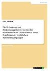 Die Bedeutung von Risikomanagementsystemen für mittelständische Unternehmen unter Beachtung der rechtlichen Rahmenbedingungen