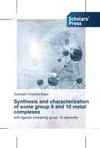 Synthesis and characterization of some group 9 and 10 metal complexes