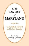 1783 Tax List of Maryland, Part I