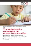 Tratamiento a los contenidos de preescritura en niños