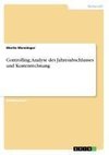 Controlling, Analyse des Jahresabschlusses und Kostenrechnung