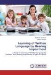 Learning of Written Language by Hearing Impairment