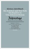 Kleines Adressbuch für Jerichow und New York