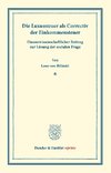 Die Luxussteuer als Correctiv der Einkommensteuer