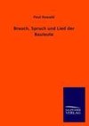 Brauch, Spruch und Lied der Bauleute