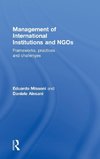 Management of International Institutions and NGOs