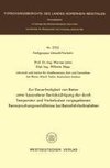 Zur Dauerfestigkeit von Beton unter besonderer Berücksichtigung der durch Temperatur und Verkehrslast vorgegebenen Beanspruchungsverhältnisse bei Betonfahrbahnplatten