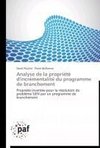 Analyse de la propriété d'incrémentalité du programme de branchement