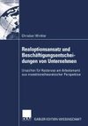 Realoptionsansatz und Beschäftigungsentscheidungen von Unternehmen