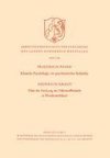 Klinische Psychologie, ein psychiatrisches Bedürfnis / Über die Deckung des Nährstoffbedarfs in Westdeutschland