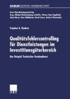 Qualitätsfehlercontrolling für Dienstleistungen im Investitionsgüterbereich