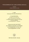 Untersuchung über den Einfluß der Anlaßzeit auf die Härte und Festigkeit von Kreissägeblättern für Holz und Schmelzsägeblättern für Stahl