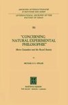 Concerning Natural Experimental Philosophie