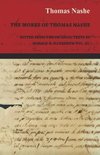 The Works of Thomas Nashe - Edited from the Original Texts by Ronald B. McKerrow Vol. III.