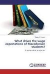 What drives the wage expectations of Macedonian students?