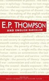 Fieldhouse, R: E. P. Thompson and English radicalism