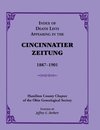 Index of Death Lists Appearing in the Cincinnatier Zeitung, 1887-1901