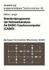 Standardprogramme der Netzwerkanalyse für BASIC-Taschencomputer (CASIO)