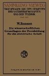 Die wissenschaftlichen Grundlagen der Preisbildung für die elektrische Arbeit