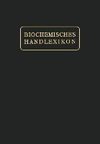 Biochemisches Handlexikon