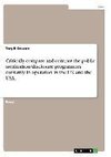 Critically compare and contrast the public notification/disclosure programmes currently in operation in the UK and the USA.