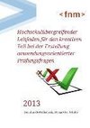 Hochschulübergreifender Leitfaden für den kreativen Teil bei der Erstellung anwendungsorientierter Prüfungsfragen